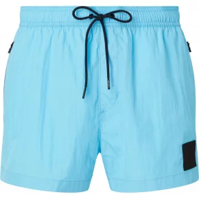 Pánske plavky Short Drawstring Swim Short CK Nylon KM0KM00868CU8 modrá - Calvin Klein