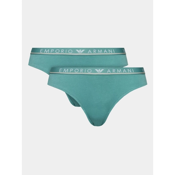 Dámske nohavičky 2PACK 163334 3F227 02631 tyrkysové - Emporio Armani