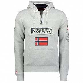 Pánska mikina 100 M WU4184H/GN B sivá - Geographical Norway