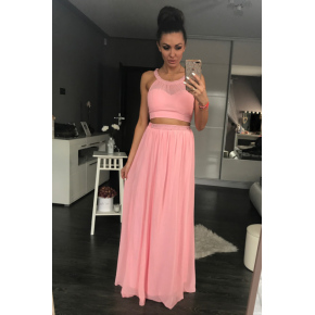 Dámske plesové dlhé šaty PINK BOOM