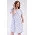 Dámské domácí šaty Nature modro-bílé - Vienetta