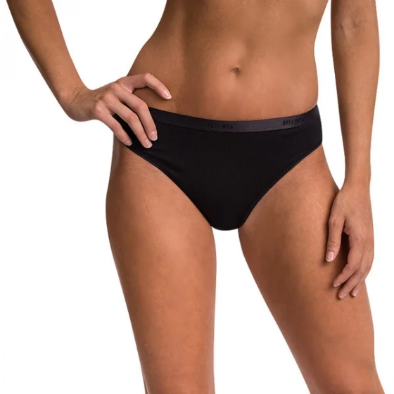 Dámske nohavičky COTTON MINISLIP Čierna - BELLINDA