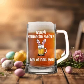 NAJLEPŠÍ VEĽKONOČNÝ ZAJAČIK? TEN ČO NOSÍ PIVO - pivné poháre 0,5 l