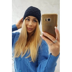 Fleecová čiapka K204 tmavo modrá - Oliwier