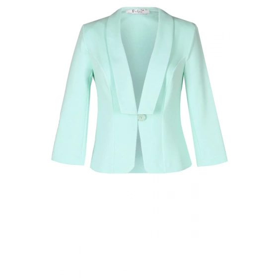 Dámske sako FZA491 Tyrkysová - Fokus
