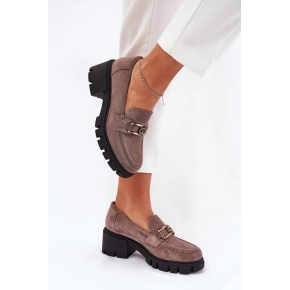 Dámské polobotky 39921 tmavě béžové - Step in style