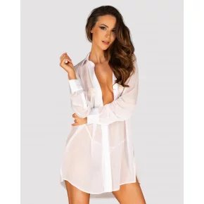 Sexy blúzka Stellya babydoll biela - Obsessive