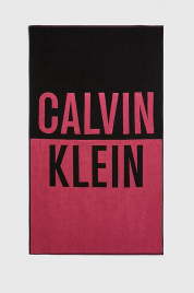 Plážová osuška KU0KU00104 BEH čierna - ružová - Calvin Klein