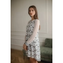 Dámske šaty L082 bielo/modré - Lenitif