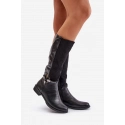 Zateplené čižmy ASA62-112 čierne - Jazzi