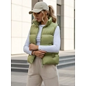 Pikowana kamizelka damska WILLOW pistacjowa FashionStreet TY3797
