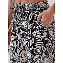 Spodnie damskie materiałowe wide leg TROPICAL SUN czarne FashionStreet UY2634