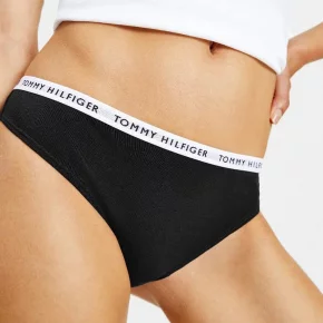 DÁMSKE NOHAVICE 3PACK ČIERNE (UW0UW02829 0R7) - TOMMY HILFIGER DÁMSKE NOHAVICE 3PACK ČIERNE (UW0UW02829 0R7) - TOMMY HILFIGER