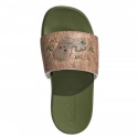 Detské žabky / nazúvaky Adilette Comfort Jr ID8029 Zelená s hnedou - Adidas