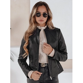 Kurtka skórzana damska czarna FashionStreet TY5201