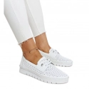 Dámske mokasíny 7872 WH / 193931 Biela - VINCEZA