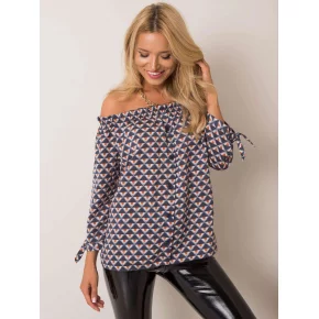 Blúzka D52211W10987B tmavo modrá - FPrice