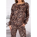 Dámsky set s leopardím vzorom béžovej farby - Kesi