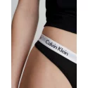 Dámske tangá Thong Carousel 0000D1617E 001 čierna - Calvin Klein