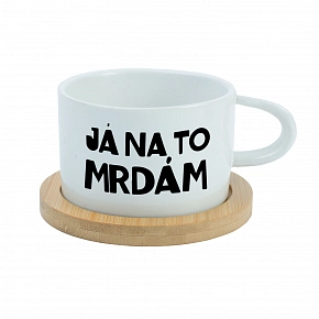 JÁ NA TO MRDÁM - bílý hrníček makronka 200 ml JÁ NA TO MRDÁM - bílý hrníček makronka 200 ml