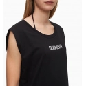Plážové šaty KW0KW01008-BEH čierna - Calvin Klein