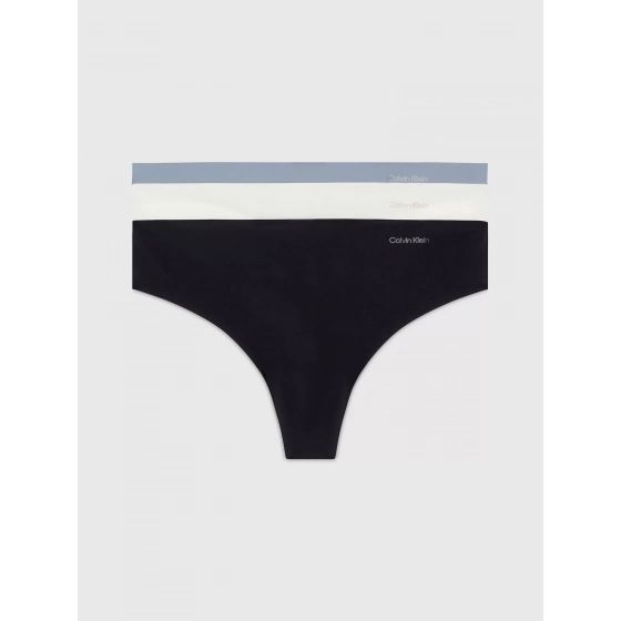 Dámske tangá 3Pack 000QD3558E NP0 viacfarebné - Calvin Klein