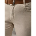 Jeansy damskie regular fit wysoki stan ecru FashionStreet UY2987