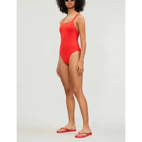 Jednodielne plavky KW0KW00806-XA7 červená - Calvin Klein