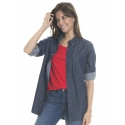 Dámska košeľa s dlhým rukávom 145676 Dark Jeans-603 - Big Star