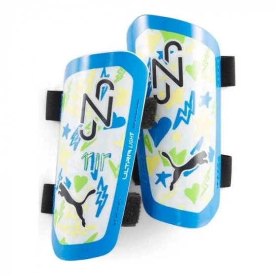 Futbalové chrániče Neymar Jr Ultra Light Strap 030902-01 modro/biele - Puma
