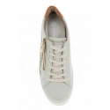 Dámska kožená športová obuv D1C01-81 / RKR676 Ecru-béžová - Remonte