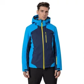 Pánska bunda H4Z22-KUMN010 modro-žltá - 4F