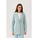 Dámské sako ZAK0016 sv.tyrkys - Roco Fashion 