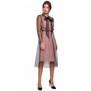 Dámske šaty K039 Powder Pink - Makover