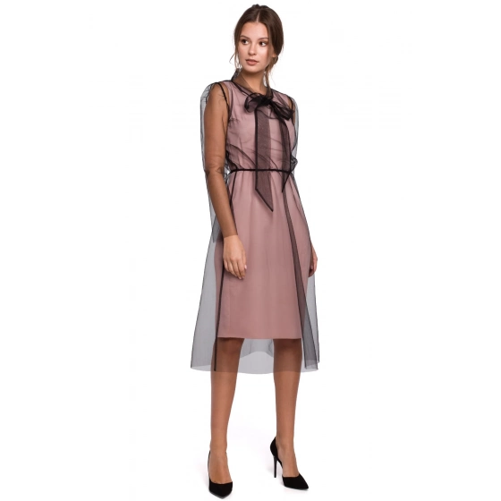 Dámske šaty K039 Powder Pink - Makover