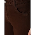 Jeansy damskie wide leg z wysokim stanem brązowe FashionStreet UY2877