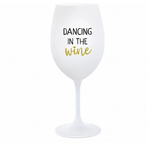 DANCING IN THE WINE - biely pohár na víno 350 ml
