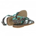 Dámske sandále Lola Lady W WL141650-30 - Tmavo hnedá s tyrkysovou - Wrangler