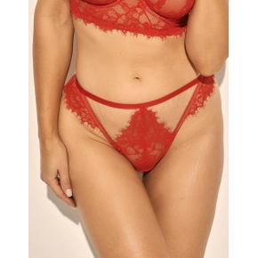 Dámske nohavičky Angel B-1146/3 Brazilian Červená s telovou - Kinga