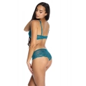 Dámska podprsenka M-3344/22 Cora Tmavo tyrkysová - Mat