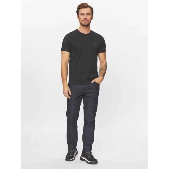 Pánske tričko 110853 3f755 00020 čierne - Emporio Armani