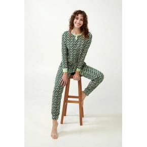 Dámske bavlnené pyžamo Green timbert 21321 - Vamp
