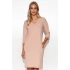 Denní teplákové šaty M779 béžové - Makadamia