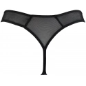 Dámske sexy tangá V-10228 Čierna s kobalt modrá - Axami