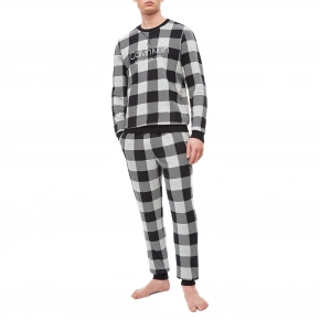 Pánska mikina NM1725E-2ZJ čiernosivá - Calvin Klein