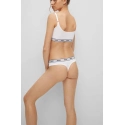 Dámske tangá Triplet Thong Stripe 3 pack 50469681 biele - Hugo Boss