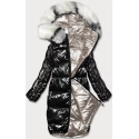 Dámska obojstranná metalická zimná bunda P21-7901 - Minority