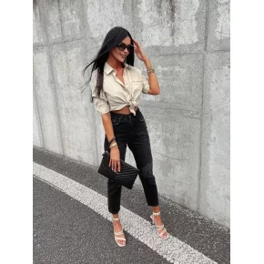 Dámska košeľa 286144 khaki - Ola Voga