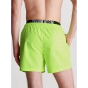Pánske plavky MEDIUM DOUBLE WB KM0KM00992 M0T neononovo žlté - Calvin Klein