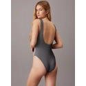 Dámske jednodielne plavky KW0KW02640 BEH čierne - Calvin Klein